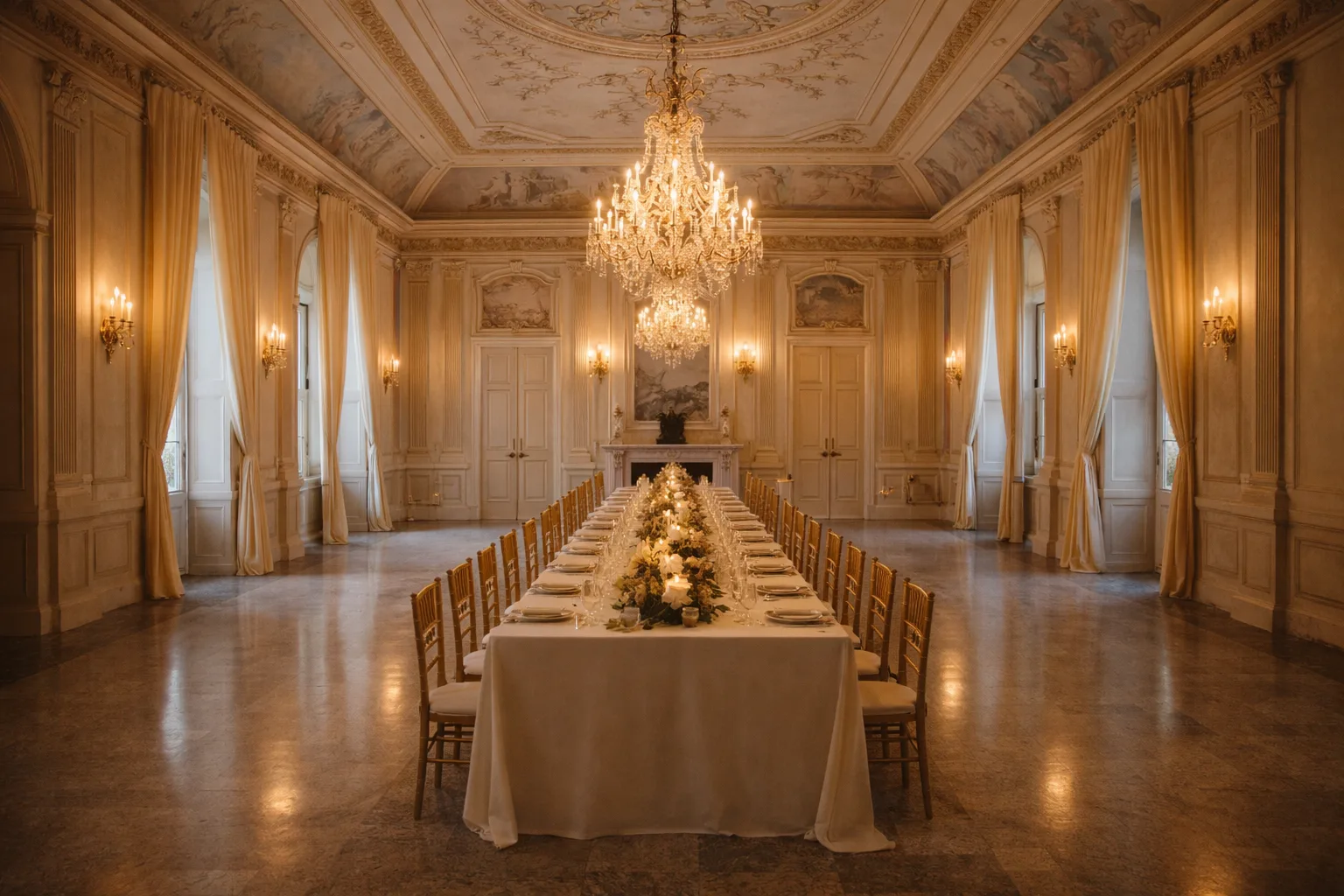 Palace formal dining arrangement
