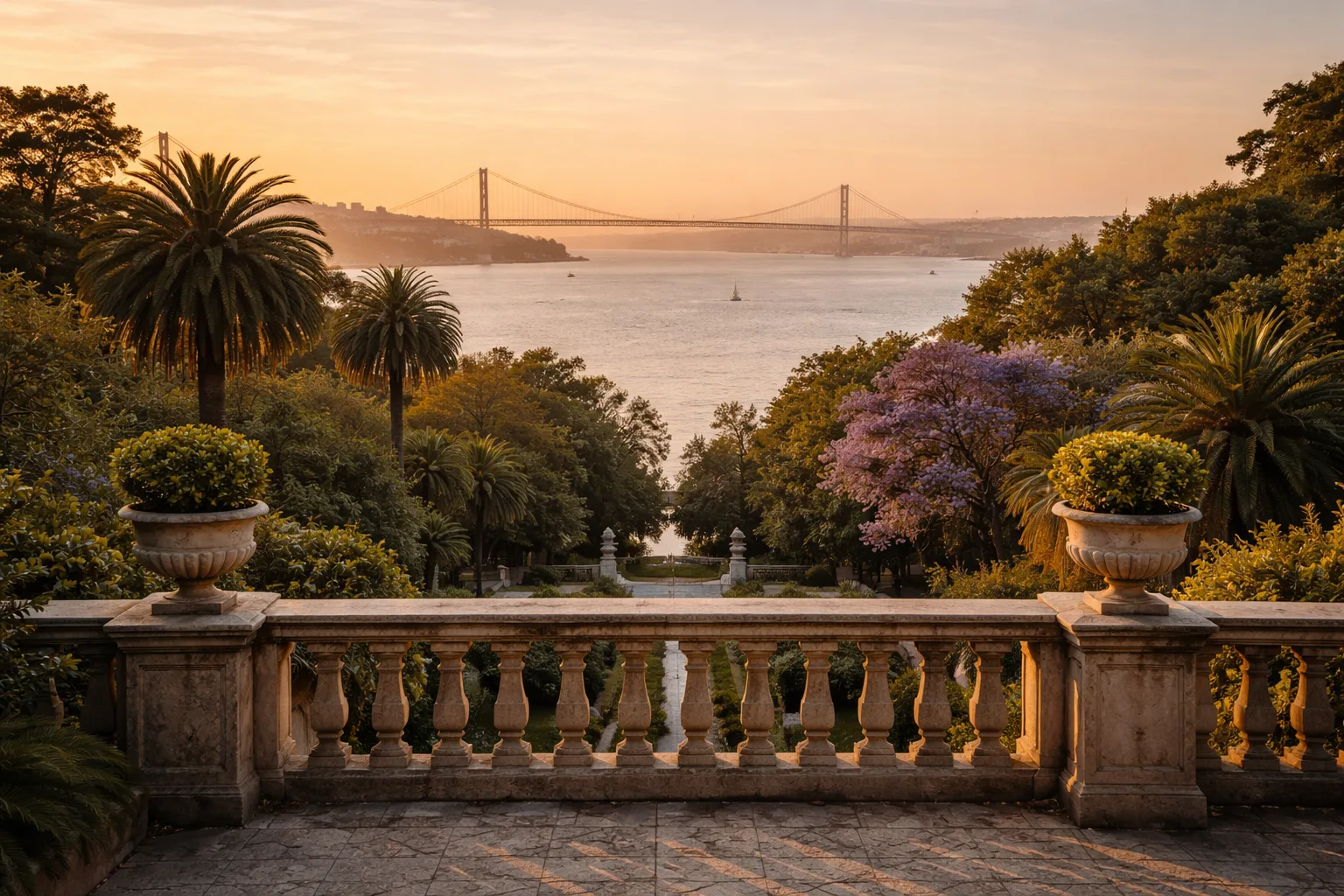 Pestana Palace gardens and terrace