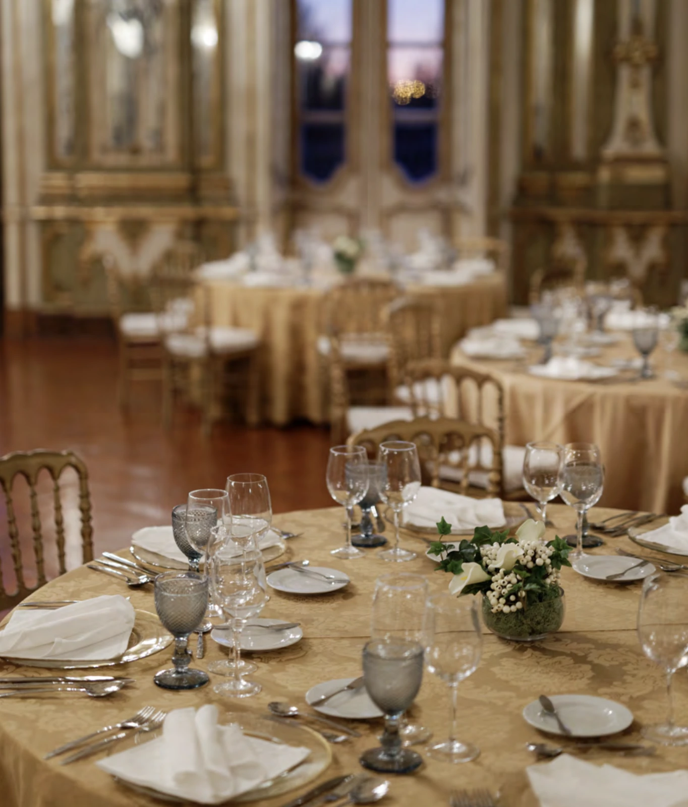 Events Room at Queluz, a compact heritage dining room for a Sintra palace wedding