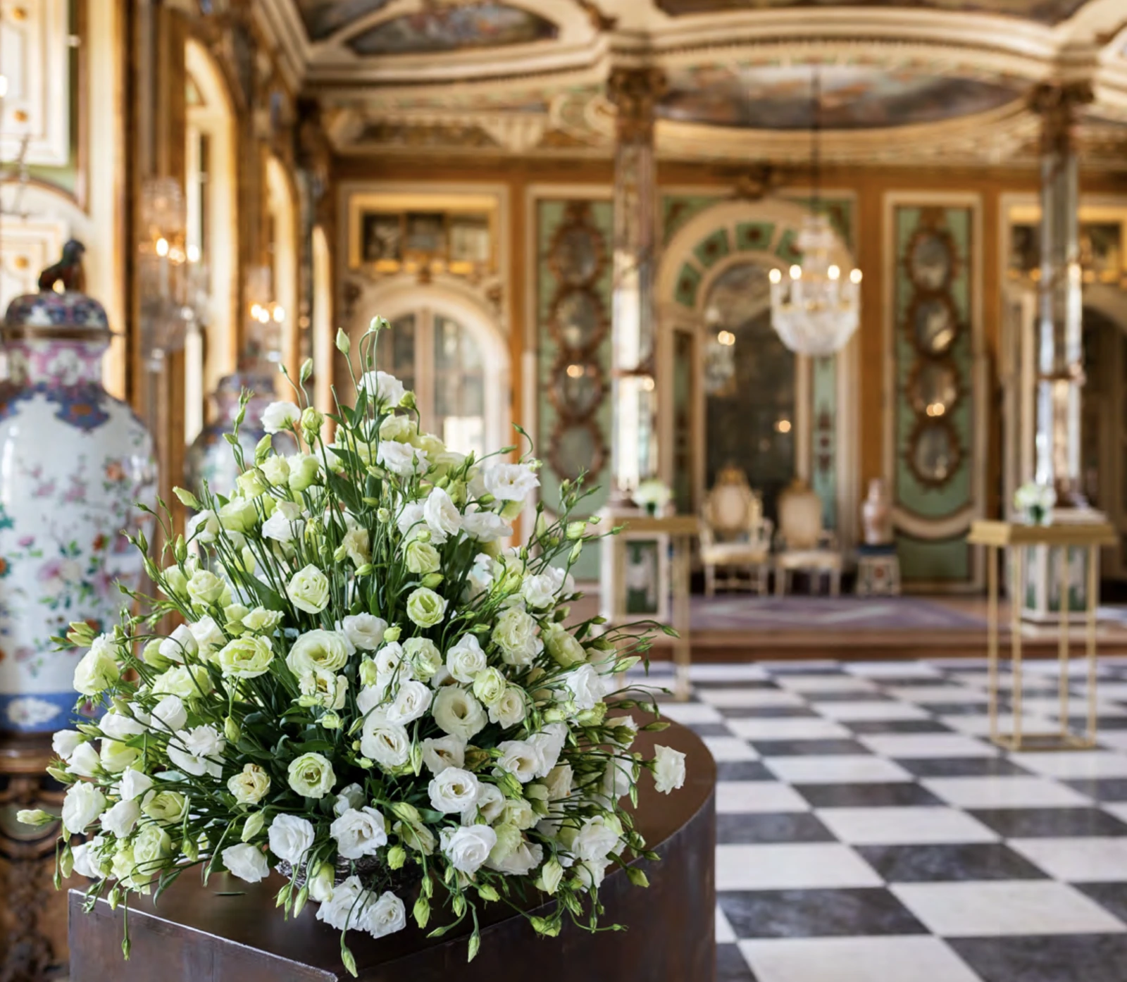 Music Room at the National Palace of Queluz, an intimate ceremony space in Sintra