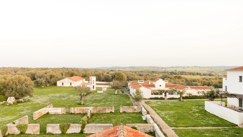 The restored monte at São Lourenço do Barrocal, a working-farm estate near Monsaraz in the Alentejo