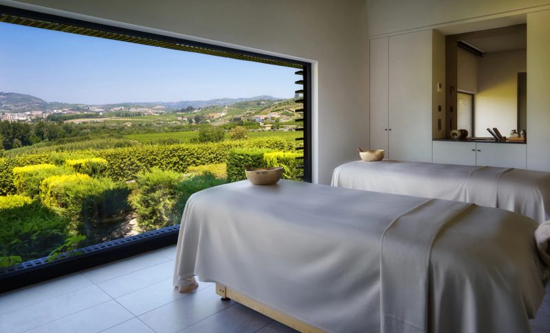 Spa treatment room at Six Senses Douro Valley, UNESCO Douro